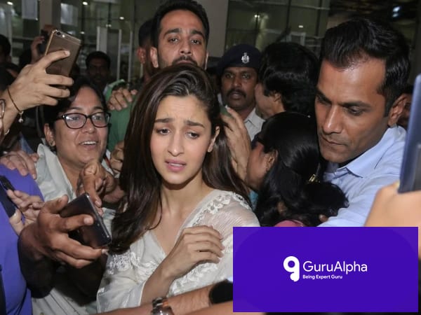 عالیہ بھٹ شدید ہجوم میں گھِر گئیں: سیکیورٹی گارڈ نے مداح کو دھکا دے دیا، ویڈیو وائرل